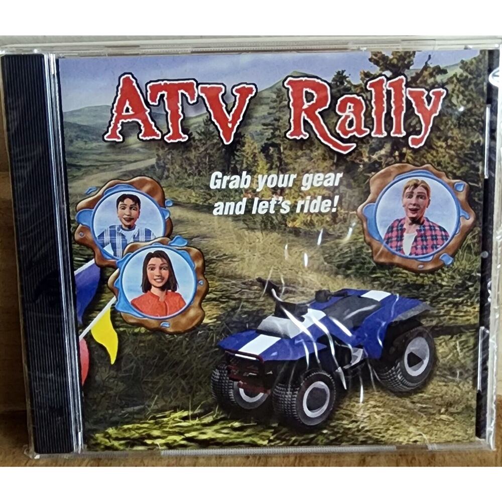 ATV Rally PC Game CD-Rom Windows & Mac Quicktime, 2003 6 Trails CIB Sealed